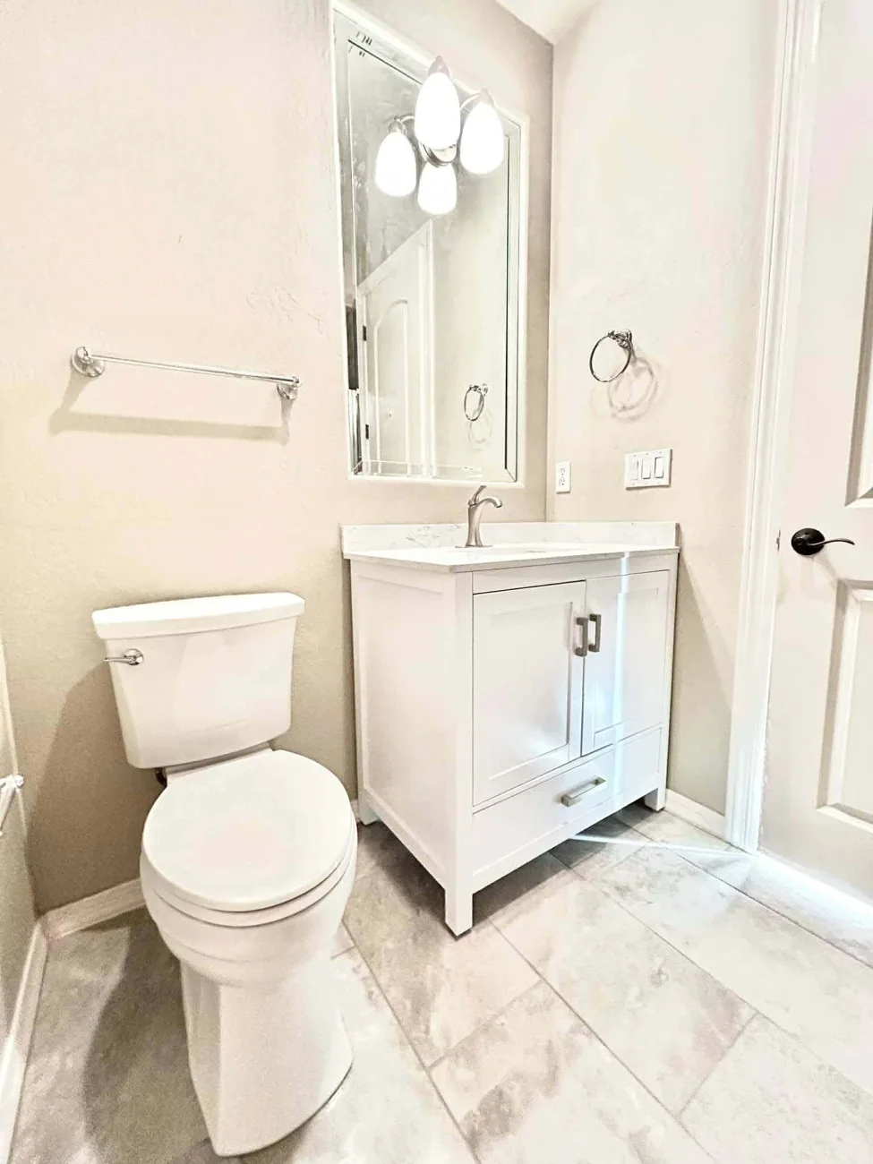 Bathrooms work — bathroom second