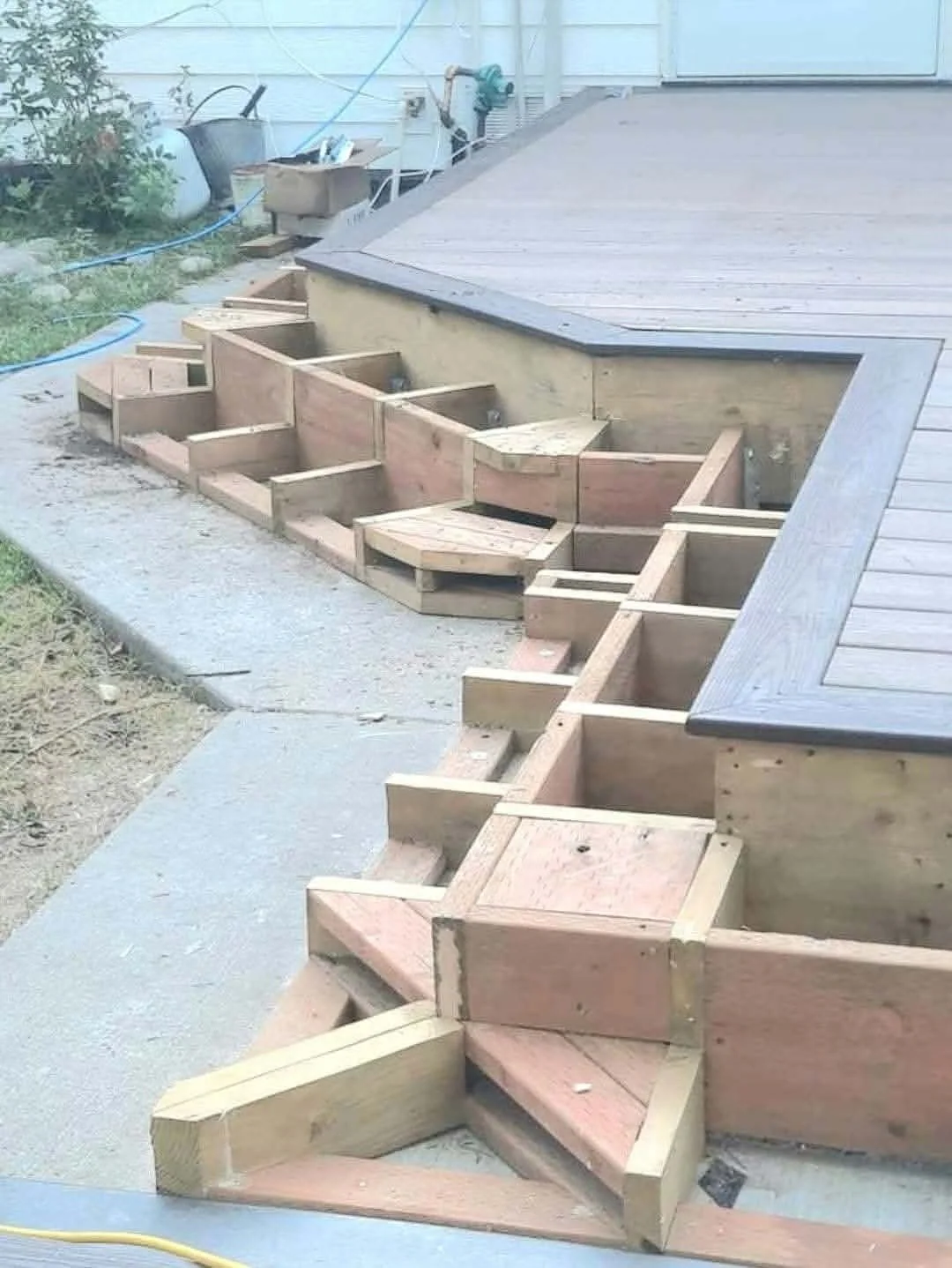 Deck Steps In Progress